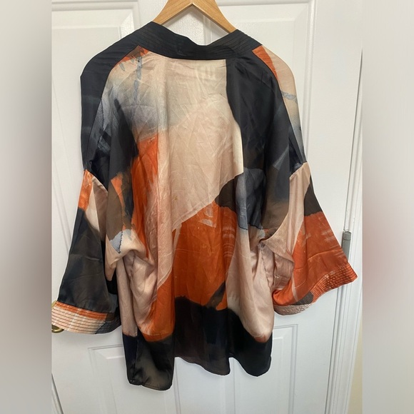 Women’s Soft Surroundings Ainsley Multicolor Kimono L/XL Robe Nightwear Comfy - Picture 7 of 8